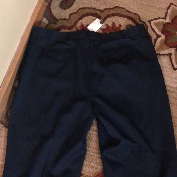 J CREW Size 16 33” Tall inseam 100% Wool Fully Lined Flat Front Deep Navy NEW - Picture 10 of 15
